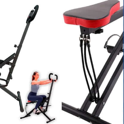 Ab Booster Plus, Máquina de fitness para todo el cuerpo Con Monitor Digital, Color Negro | BronFit©