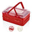 Caja de Transporte para Pasteles Dúplex Rojo - Transporta tus Creaciones con Estilo | BronKitchen©
