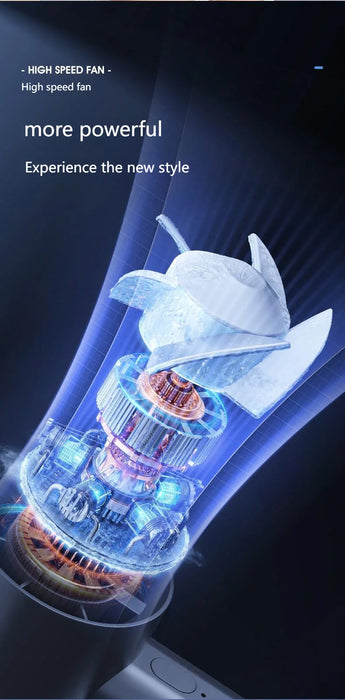 Portable Handheld Fan with LED Semiconductor Cooling and 100 Speeds | BronAir©