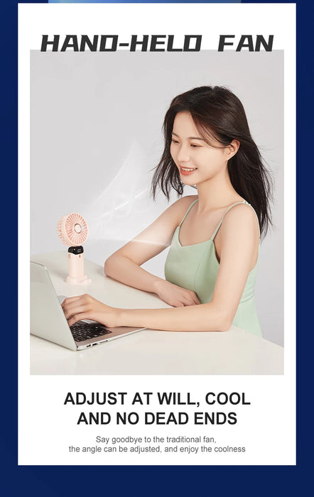 Hands-Free Foldable Neck Fan USB Rechargeable 5 Speeds | BronAir©