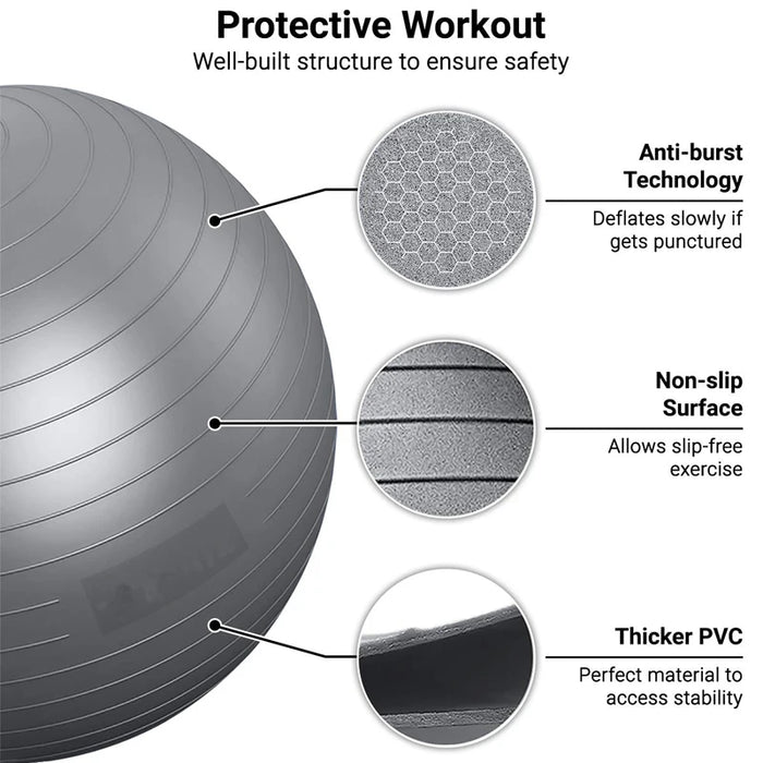 Professional Balance Ball for Yoga, Pilates &amp; Rehabilitation