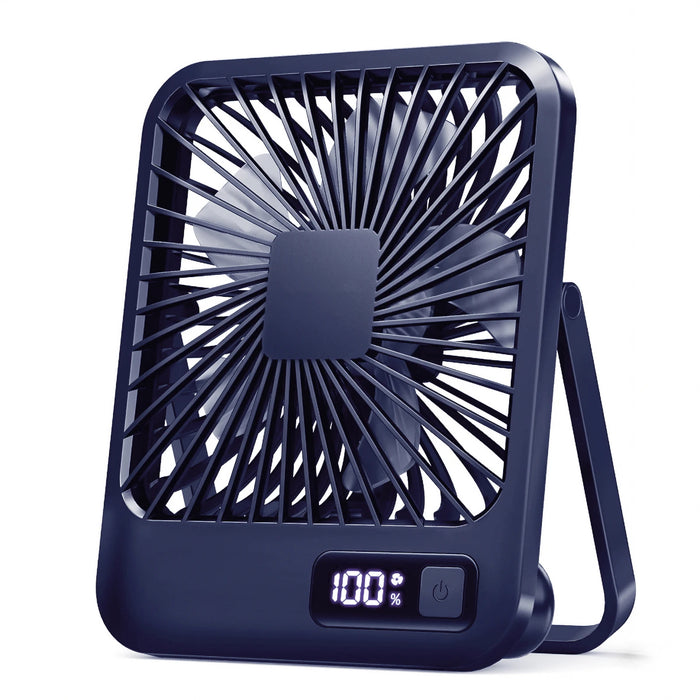 Foldable USB Rechargeable Desk Fan 5 Speeds with Digital Display | BronAir©