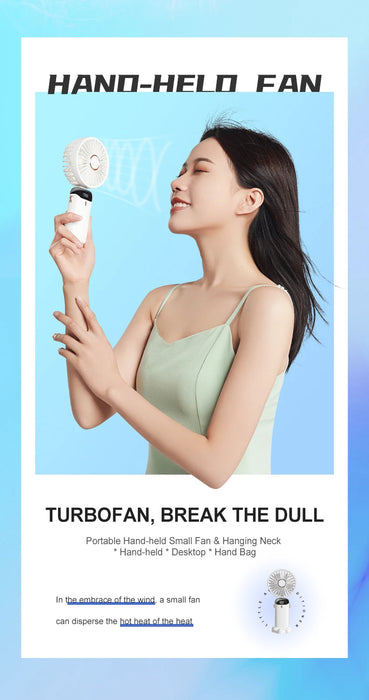 Hands-Free Foldable Neck Fan USB Rechargeable 5 Speeds | BronAir©