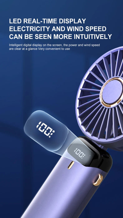 Hands-Free Foldable Neck Fan USB Rechargeable 5 Speeds | BronAir©