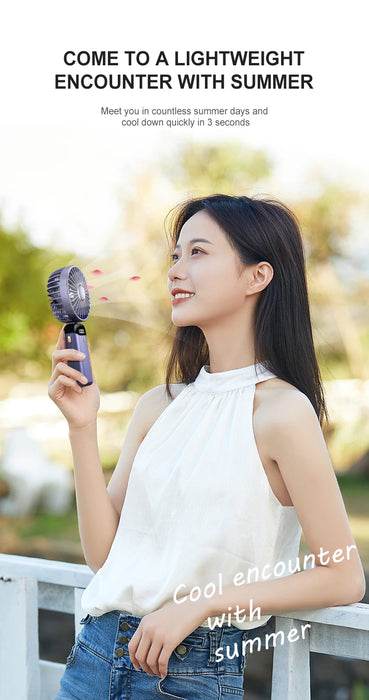Hands-Free Foldable Neck Fan USB Rechargeable 5 Speeds | BronAir©