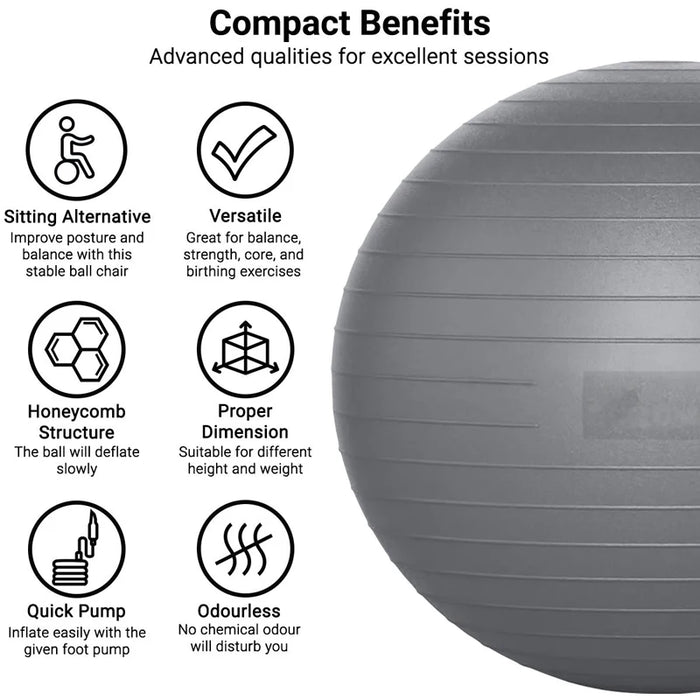 Professional Balance Ball for Yoga, Pilates &amp; Rehabilitation
