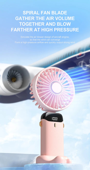 Hands-Free Foldable Neck Fan USB Rechargeable 5 Speeds | BronAir©