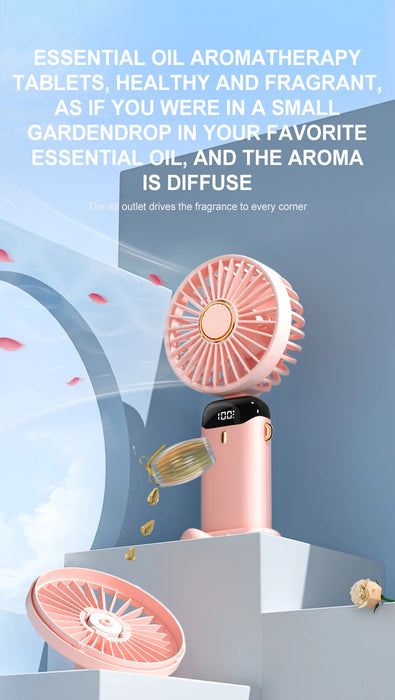 Hands-Free Foldable Neck Fan USB Rechargeable 5 Speeds | BronAir©