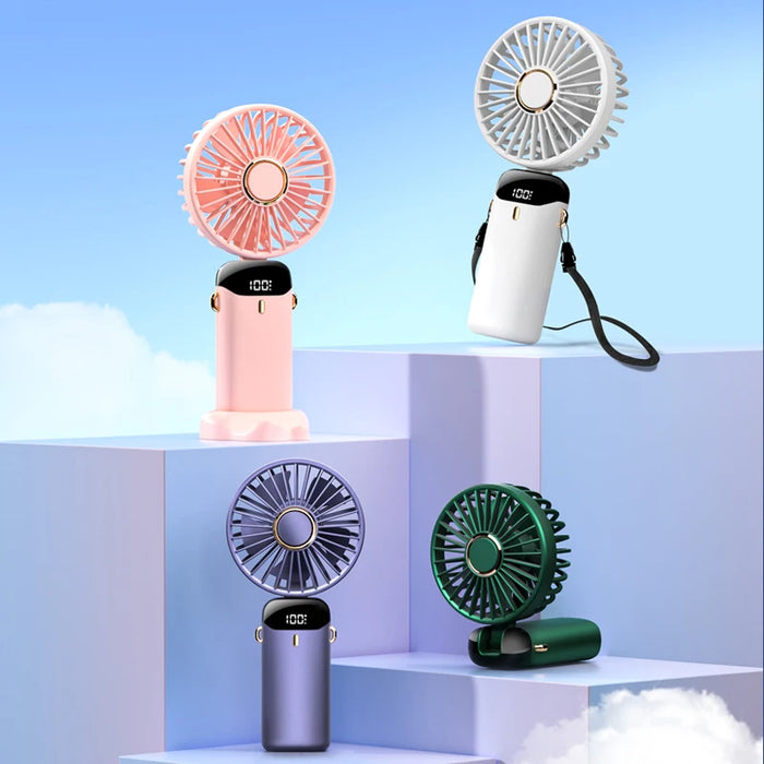 Hands-Free Foldable Neck Fan USB Rechargeable 5 Speeds | BronAir©