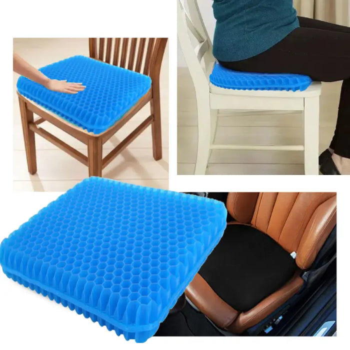 Cojín de asiento de gel Azul: el alivio del dolor y la comodidad que necesita | BronRelax©