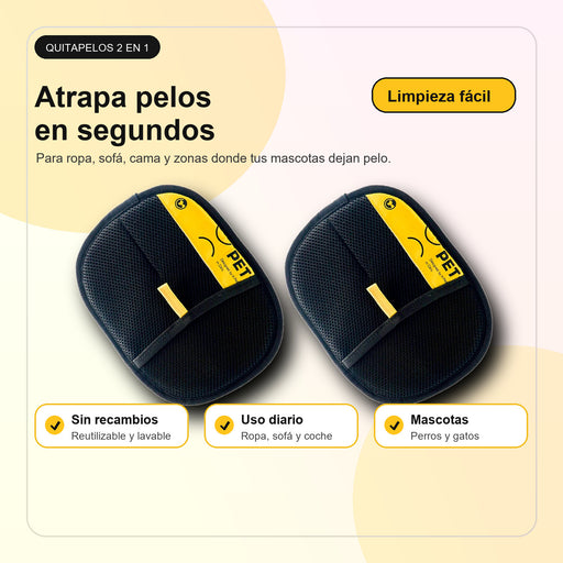 Guante quitapelos electrostático reutilizable para ropa, sofá y mascotas
