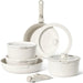 Batería de Cocina Granito 11 Piezas con Mango Desmontable Just Perfecto – Beige