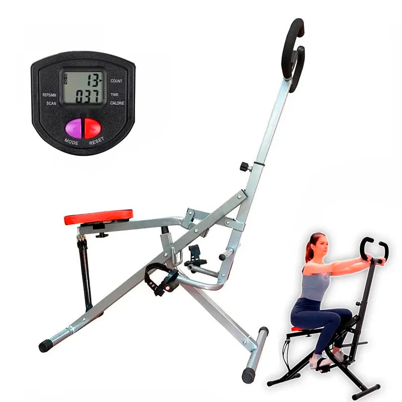 AB Booster Plus Fitness machine for the entire body with digital monitor gray color Bronfit