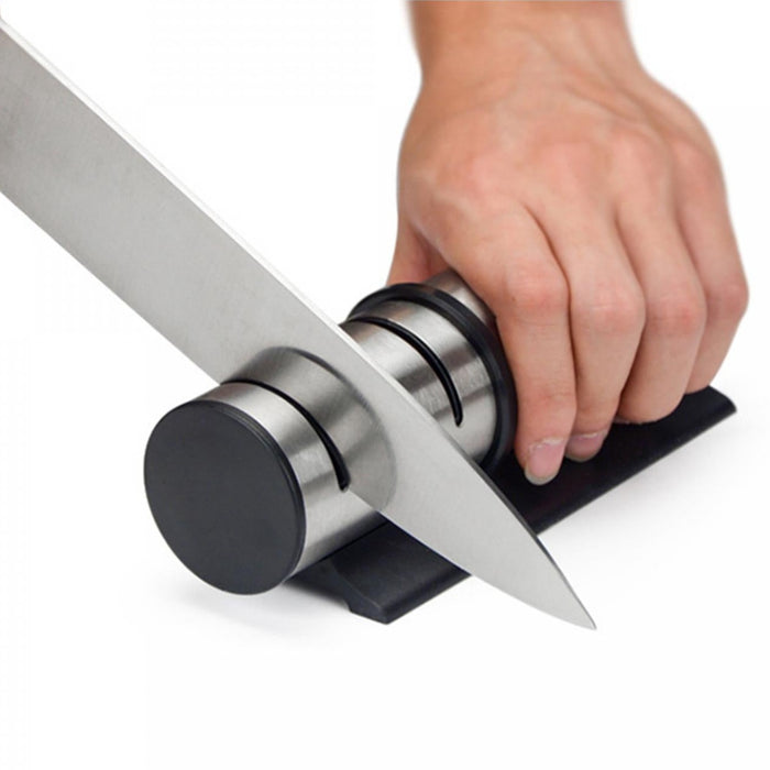 Afilador manual de cuchillos de acero inoxidable | BronKitchen©