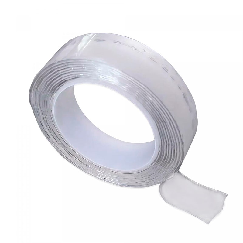 Cinta adhesiva transparente reutilizable de doble cara de 2 metros | BronWellys©,cinta doble cara, adhesivo doble cara, cinta doble faz, cinta doble cara 3m, cinta adhesiva doble cara, cinta doble faz 3m, cinta de doble cara, velcro doble cara, cinta doble cara transparente ,cinta doble cara extrafuerte