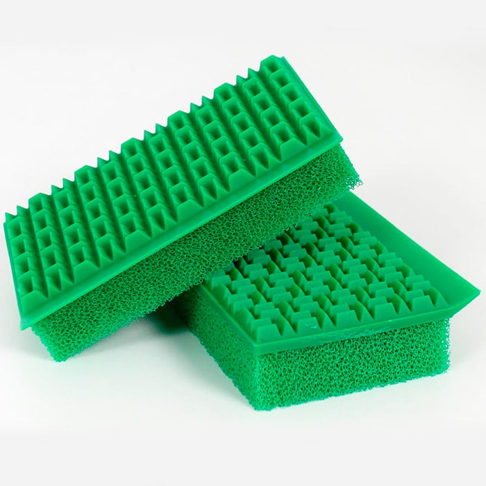 Esponja de limpieza de silicona verde 3 en 1 | BronClean©