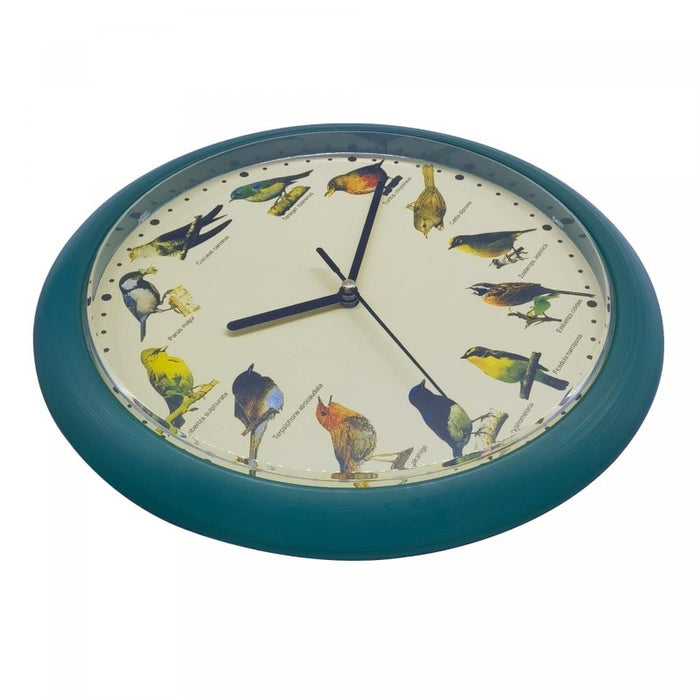 Reloj de pared con sonido de pájaros Europeos - Verde | BronHome©