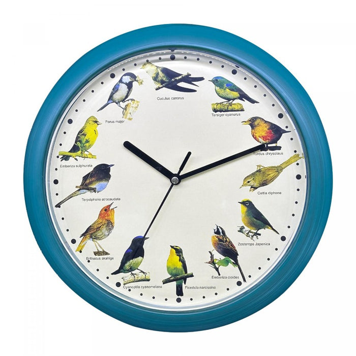 Reloj de pared con sonido de pájaros Europeos - Verde | BronHome©