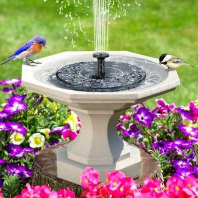 Mini fuente de agua solar, estanque de piscina, fuente de cascada, decoración de jardín, baño de pájaros al aire libre, fuente de energía solar, agua flotante