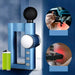 Pistola de masaje térmica portátil Color Azul | BronFit©