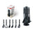 Juego de utensilios de cocina de 7 piezas con base de almacenamiento en color negro,utensilios para cocinar, utensilios para pasta, utensilios de cocina, juegos de utensilios, utensilios cocina, utensilios, rallador, mandolina cocina, espumadera, rallador de queso,