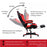 Silla ergonómica para gaming, u oficina, azul | BronGamer©