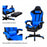 Silla ergonómica para gaming, u oficina, azul | BronGamer©