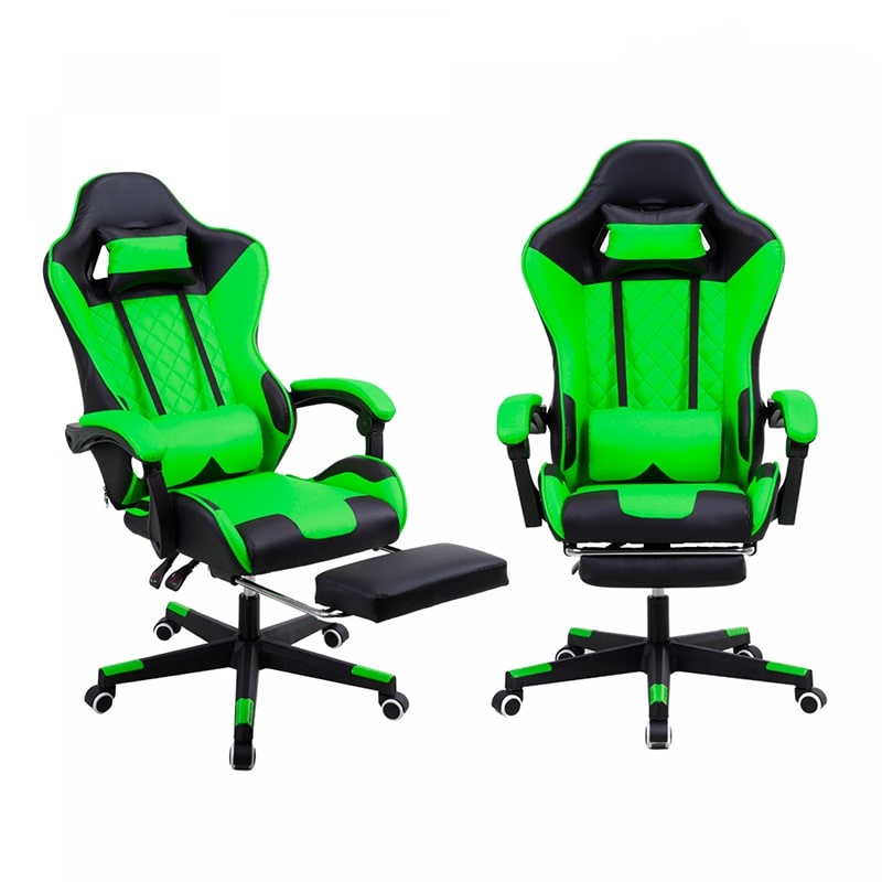 Ergonomic chair for gaming, or office, green | Brongamer ©