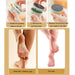 Depiladora Manual de Cristal con molinillo de pies de doble cara 2 en 1 (rosa) - Pies Suaves y Sedosos - Bronmart