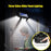 Lámpara de pared solar LED de panel dividido con Sensor de movimiento | BronSolar©