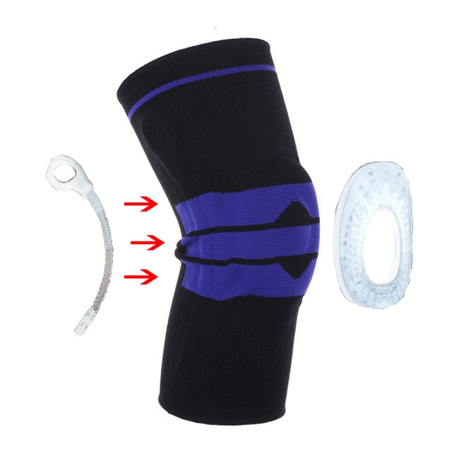 Rodilleras de silicona de 1 pieza, rodilleras con correa para artritis, rodilleras para apoyo de articulaciones, protección de compresión de menisco, deporte 