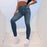 Mujeres, Jeggings, Falso, Dril de algodón, Jeans, Leggings, Alto, Cintura, Barriga, Control, Delgado, Leggins, Impreso, Lápiz, Pantalones, Sin costuras, Flaco, Pantalones 
