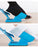 Ayudante azul de ayuda deslizante de calcetines de 1 pieza, el kit ayuda a poner los calcetines apagados, sin doblar el cuerno del zapato adecuado para calcetines soporte para pies 