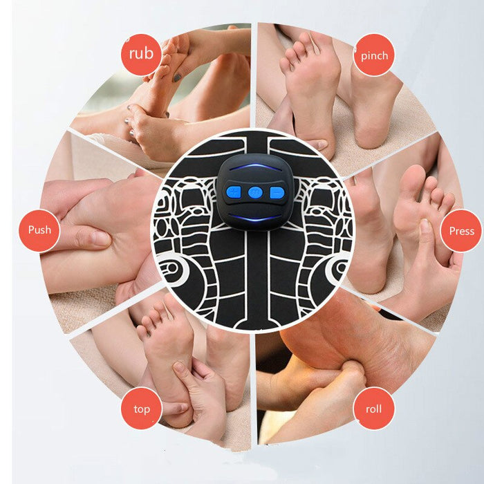 Masajeador de pies eléctrico EMS, estimulador muscular de pies, alfombrilla de masaje para pies, mejora la circulación sanguínea, alivia el dolor, cuidado de la salud 
