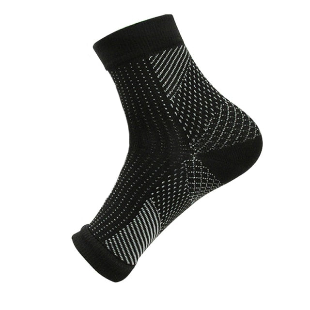Calcetines de compresión transpirables con puntera abierta para hombre, medias elásticas para reducir la fatiga, calcetín de refuerzo para exteriores, 1 par