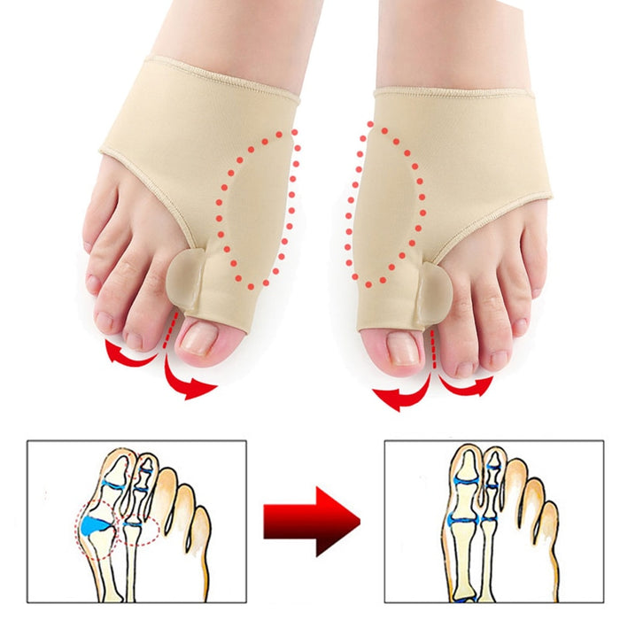 Separador de dedos de los pies Hallux Valgus, Corrector de juanetes, ortopédico, Corrector de pulgar, corrección, calcetín de pedicura,